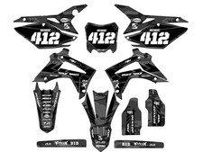 2013-2016 CRF 450 R Apache Grey Senge Graphics Complete Kit with Rider I.D. C...