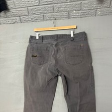 Ariat Rebar M4 Relaxed Straight Leg Work Pants Gray Canvas Utility 36x30