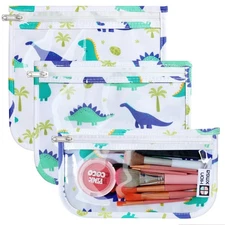 TSA Approved Toiletry Bag, Set of 3 Clear Travel Toiletry Bag Quart Size Zipp...