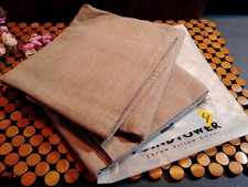 Foindtower Pack of 2, Decorative Linen Soild Throw Pillow Covers 24x24 Lt Brown