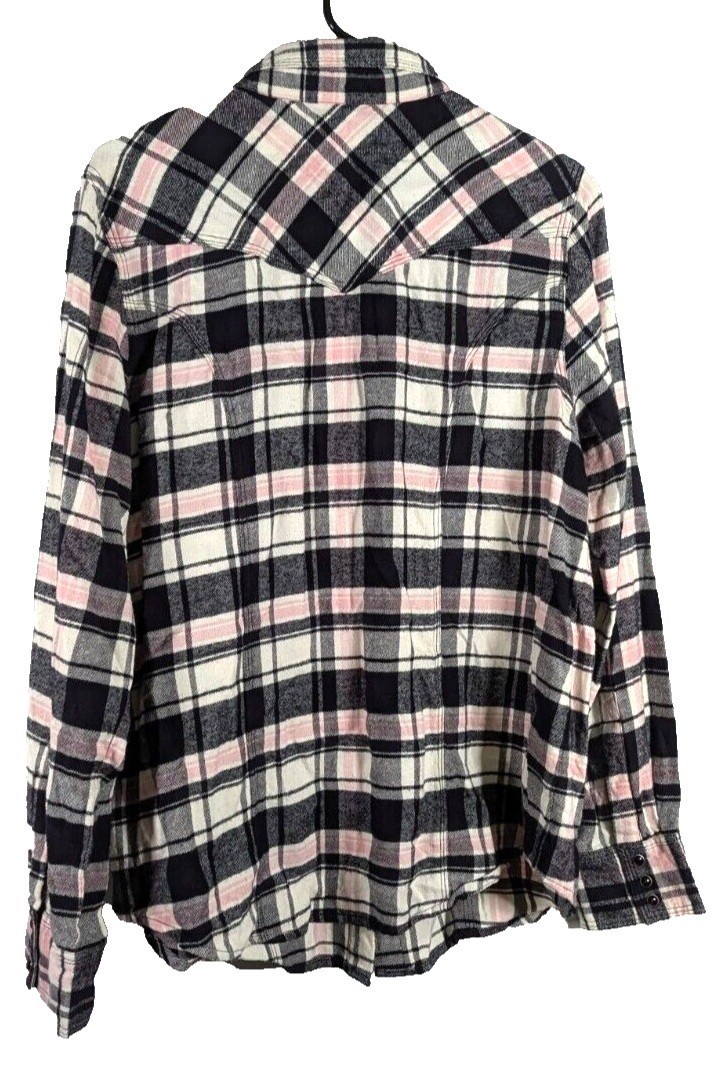 Back in the Saddle women's flannel multicolor M preowned View 5