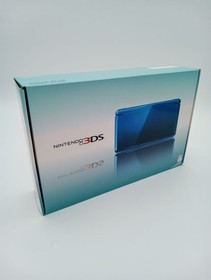 Nintendo 3DS Aqua Blue Handheld System with Box Charger &ndash; Excellent Condition