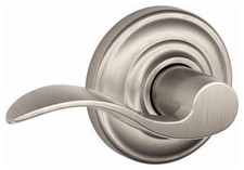 Schlage F10-ACC-AND Accent Passage Door Lever Set - Nickel