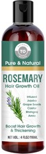 Rosemary Hair Growth Oil - 4 floz/118ml - For Hair Fall Control and Nourishme...