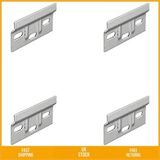 Strong Galvanized Steel Kitchen Cabinet Wall Hanging Bracket Plates 63mm 4 Pack