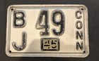 1945 Connecticut Passenger License Plate — photo 1
