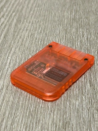 Genuine Clear Red Sony Playstation 1 PS1 1MB Memory Card - Tested & Working - Picture 2 of 4