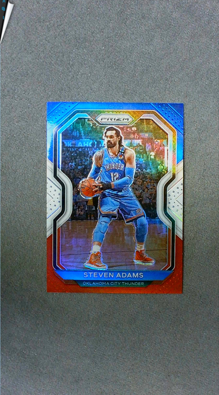 2020-21 Panini Prizm Red White Blue #110 Steven Adams Thunder