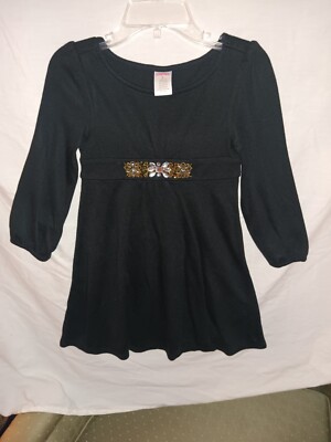 Gymboree Girls- ''Holiday Classics'' Sz. 3 Black Dress - Gems-Great for Christmas
