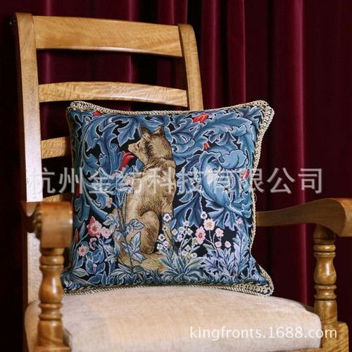 Cojín de sofá de algodón jacquard de lujo lindo exquisito animal nuevo - Imagen 9 de 9