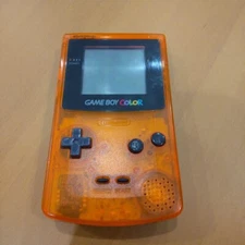 Nintendo Gameboy Color Daiei Hawks Limited Edition Clear Orange Color Model GBC