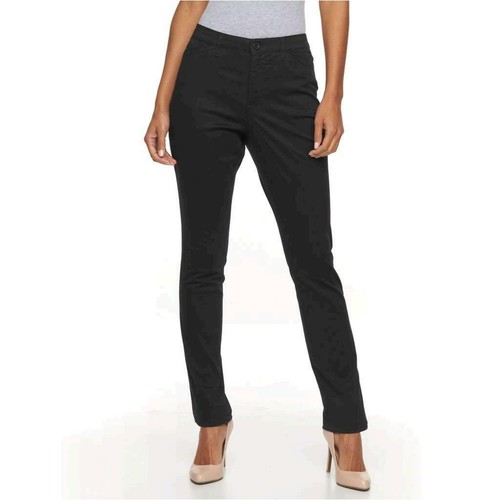 Women's Anita Straight Leg Pant, Black 