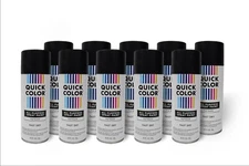 Quick Color 10 Oz. Flat Black General Purpose Spray Paint Pack of 10