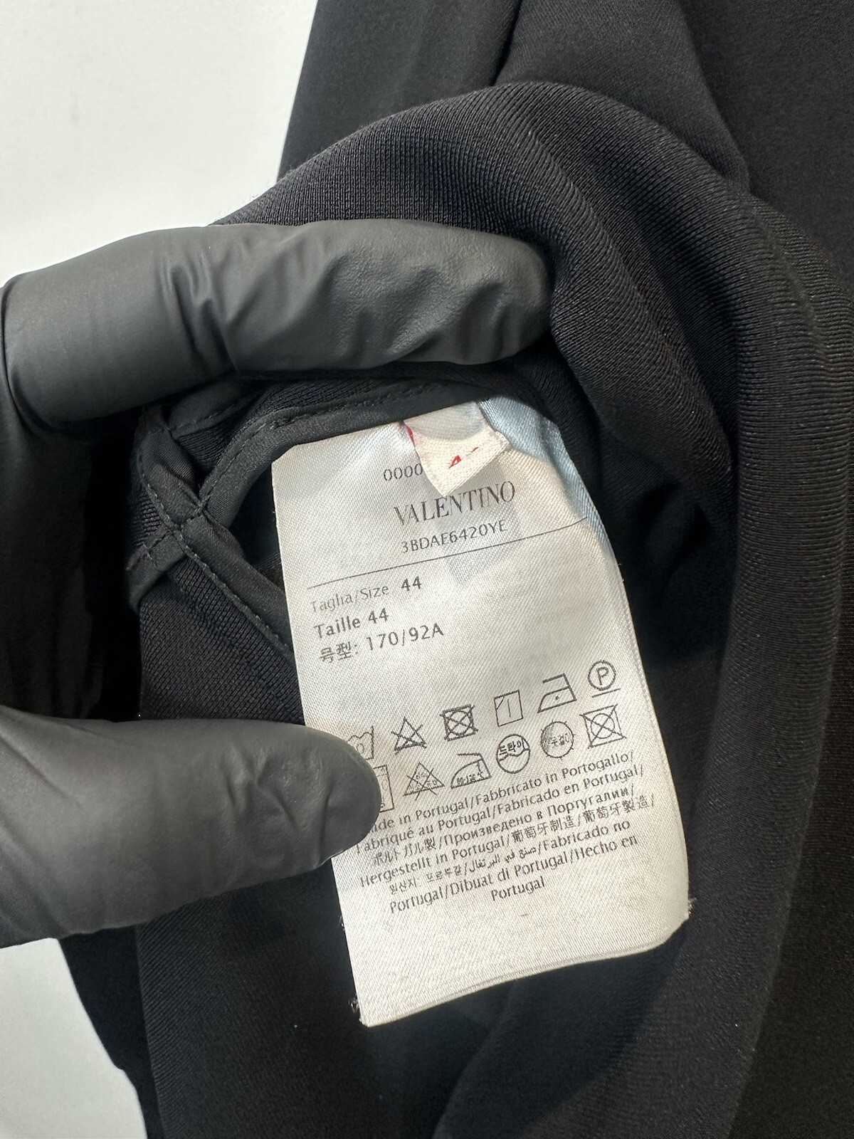 Valentino Black Cocktail Dress Sz 44 - image 6