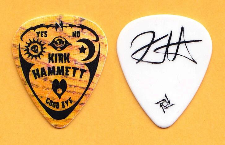 Metallica Kirk Hammett Ouija Board Signature Guitar Pick 2010