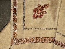 Vintage Kashmiri Wool 42  X 90  Throw/shawl