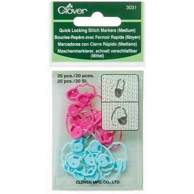 Clover Schnellverschluss Maschenmarkierer zum Stricken - Größenwahl