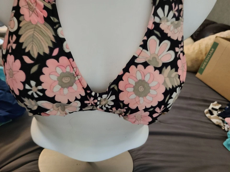 Top de bikini vintage años 60 Catalina para mujer diseño floral años sesenta Foto 2 de 4