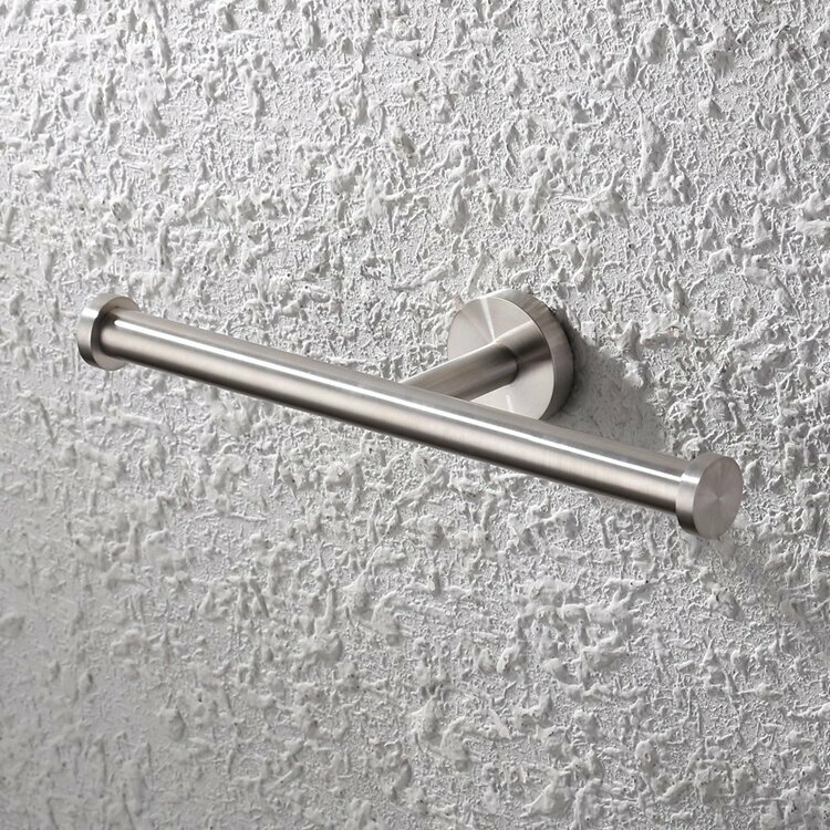 Toilettenpapierhalter Aus Edelstahl – Schwarz, Wandmontiert, 15,5x6 Cm