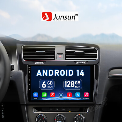 Android 14 Autoradio Carplay 128GB WiFi RDS GPS Navi 4G-LTE Für VW Golf MK7 VII