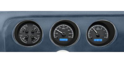 Dakota Digital 1969 Pontiac GTO VHX Black / Blue LED Gauge Kit VHX