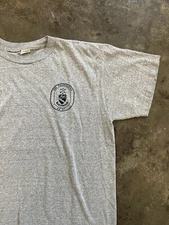 Vintage USS Ticonderoga t shirt 70s 80s military usa cg 47