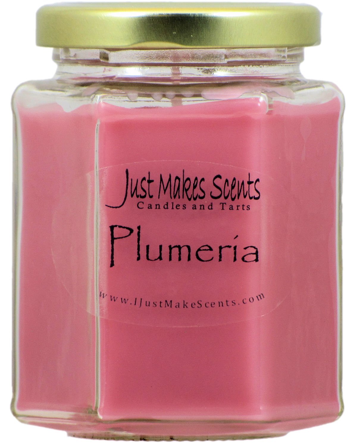 Plumeria Scented Blended Soy Candle | Long Lasting Tropical Floral Fragrance ...