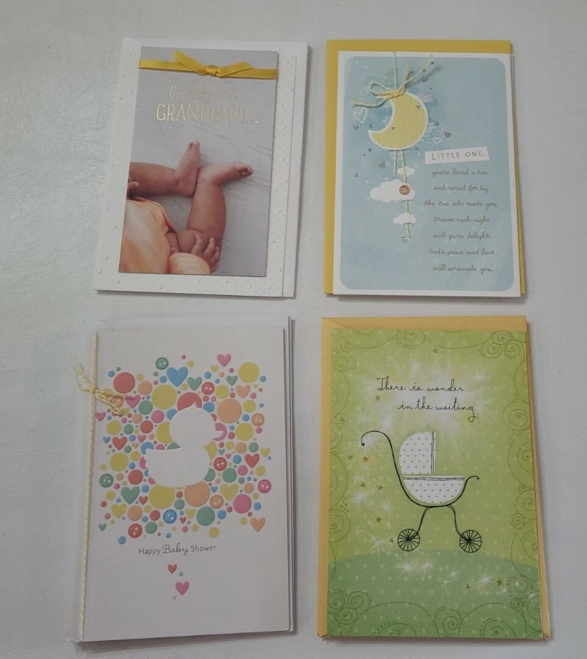 Lote mixto a granel de 74 tarjetas de felicitación y sobres Hallmark nuevos para bebé leer⬇️ (UV) Foto 2 de 4