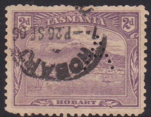 (F282-194) 1899 Australia TAS 2d violet Pictorial stamp (GS)