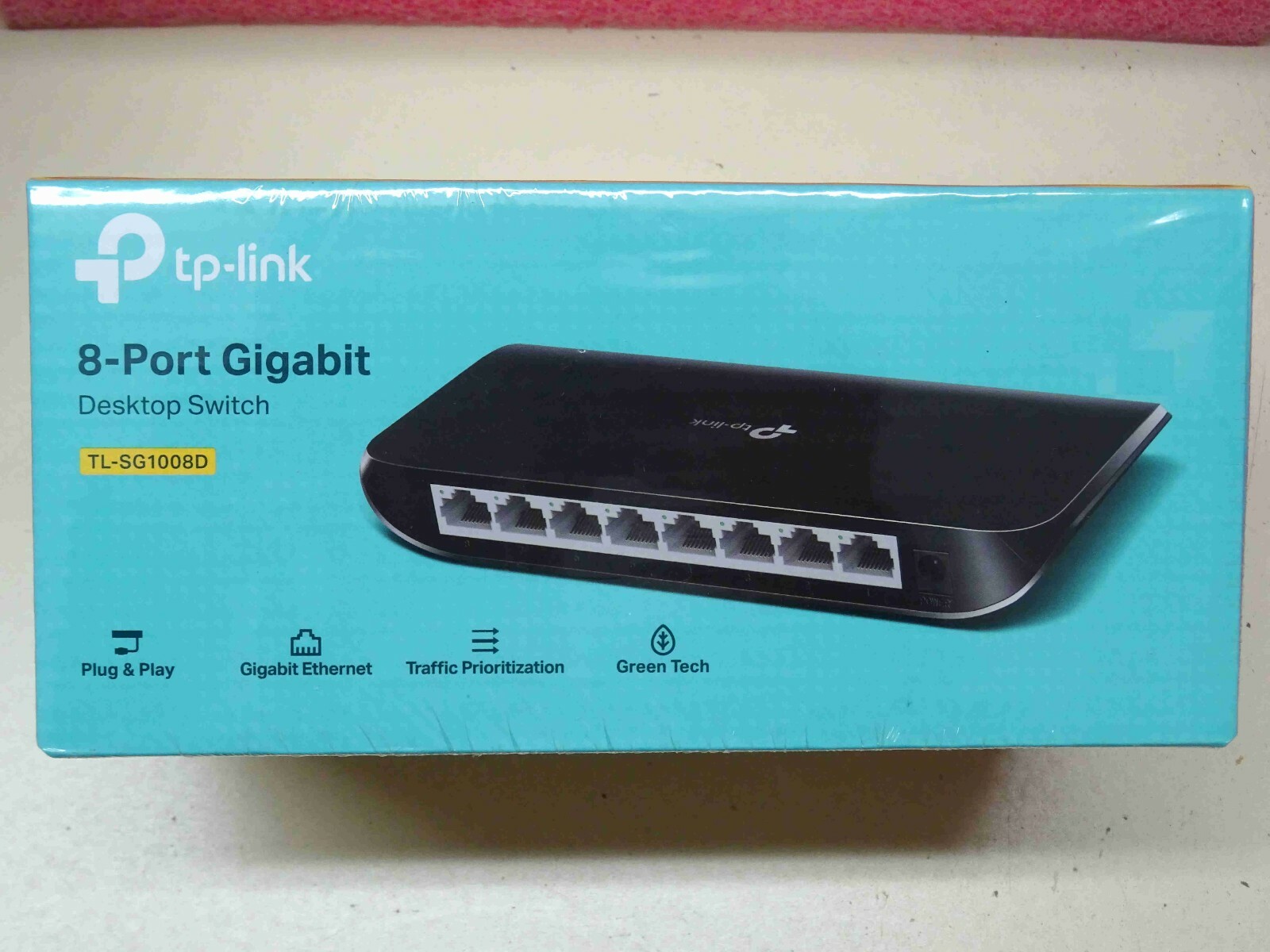 Switch gigabit ethernet TP-Link TL-SG1008D 16Gbps à haute vitesse sans coupure