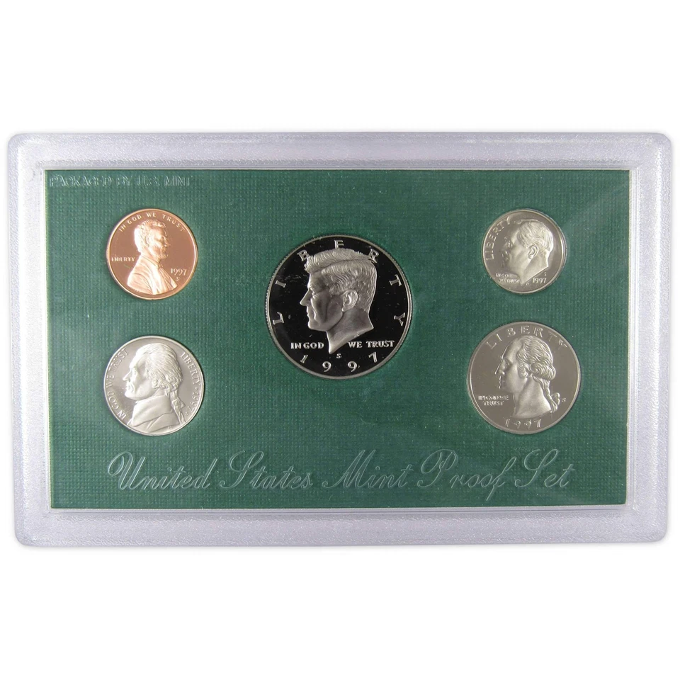 1997 Clad Proof Set U.S. Mint Original Government Packaging OGP COA - Image 2 of 4