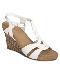 aerosoles white sandals