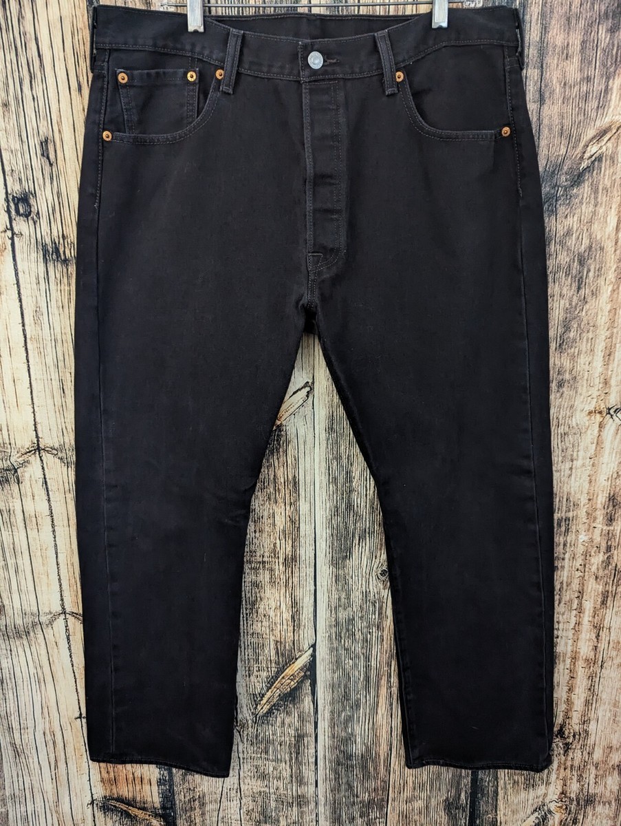 Vintage Levi's 501 Black Jeans Mens 38x29 Straight Leg Red