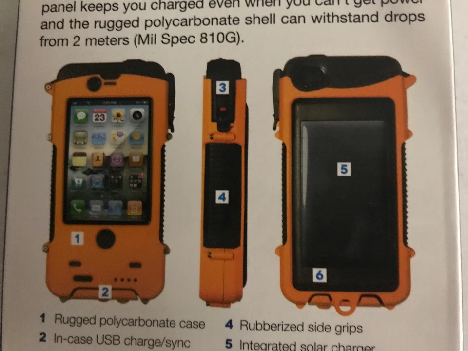 Funda Impermeable Snow Lizard SLXTREME Energía Solar para iPhone 4/4s Colores Surtidos Foto 4 de 4