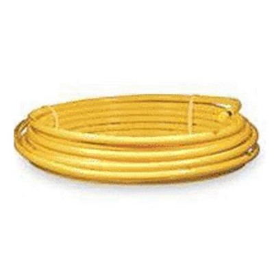 B & K Industries DY08050 Plastic Coated Copper Tube, Yellow, 1/2'' x 50'