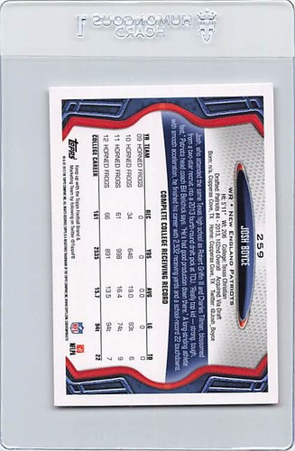 2013 Topps #259 Josh Boyce Patriots Signed Auto *K8920 - Picture 2 of 2