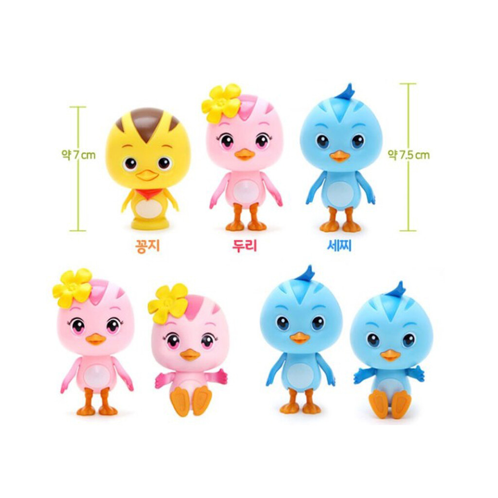 Mom Katuri Deluxe Tree Baby Bird Doll House Toy Kids Role Play 3 Figure