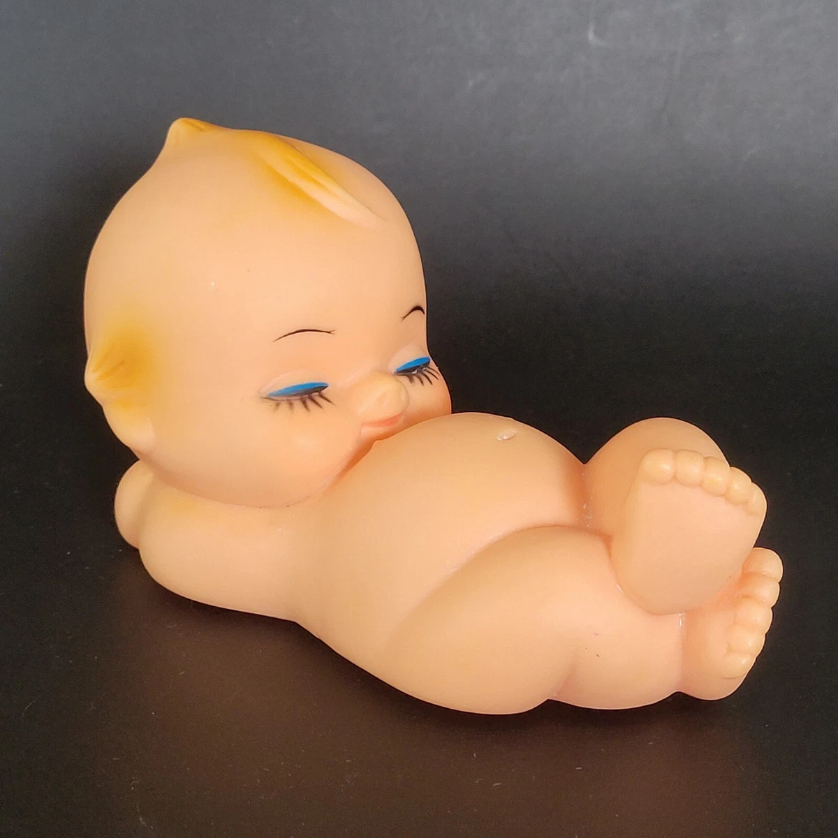 Vintage Kewpie Doll Cupie Baby Vinyl Soft Plastic Toy Sleeping 6