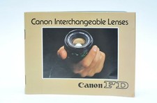 canon FD interchangeable Lens Brochure Guide