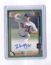 ZACK JONES 2015 BOWMAN GREEN RC AUTO #8/99 TWINS