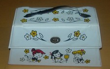 HASBRO GIRLS TOTE PURSE VINYL C. 1960 HASSENFELD BROS 1929 USA