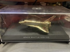 Smithsonian Collector's Edition Space Shuttle Orbiter 24K Gold Plated In Case 