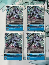 4x Garurumon BT15-024 C Playset Digimon CCG  Exceed Apocalypse NM