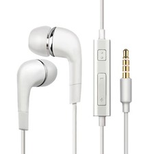 Noise Isolating Earphones In-Ear Headphones with Replaceable Earbuds, White