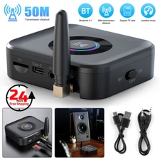 V5.0 2-in-1 Wireless Bluetooth Transmitter Receiver Stereo Adapter for Car TV