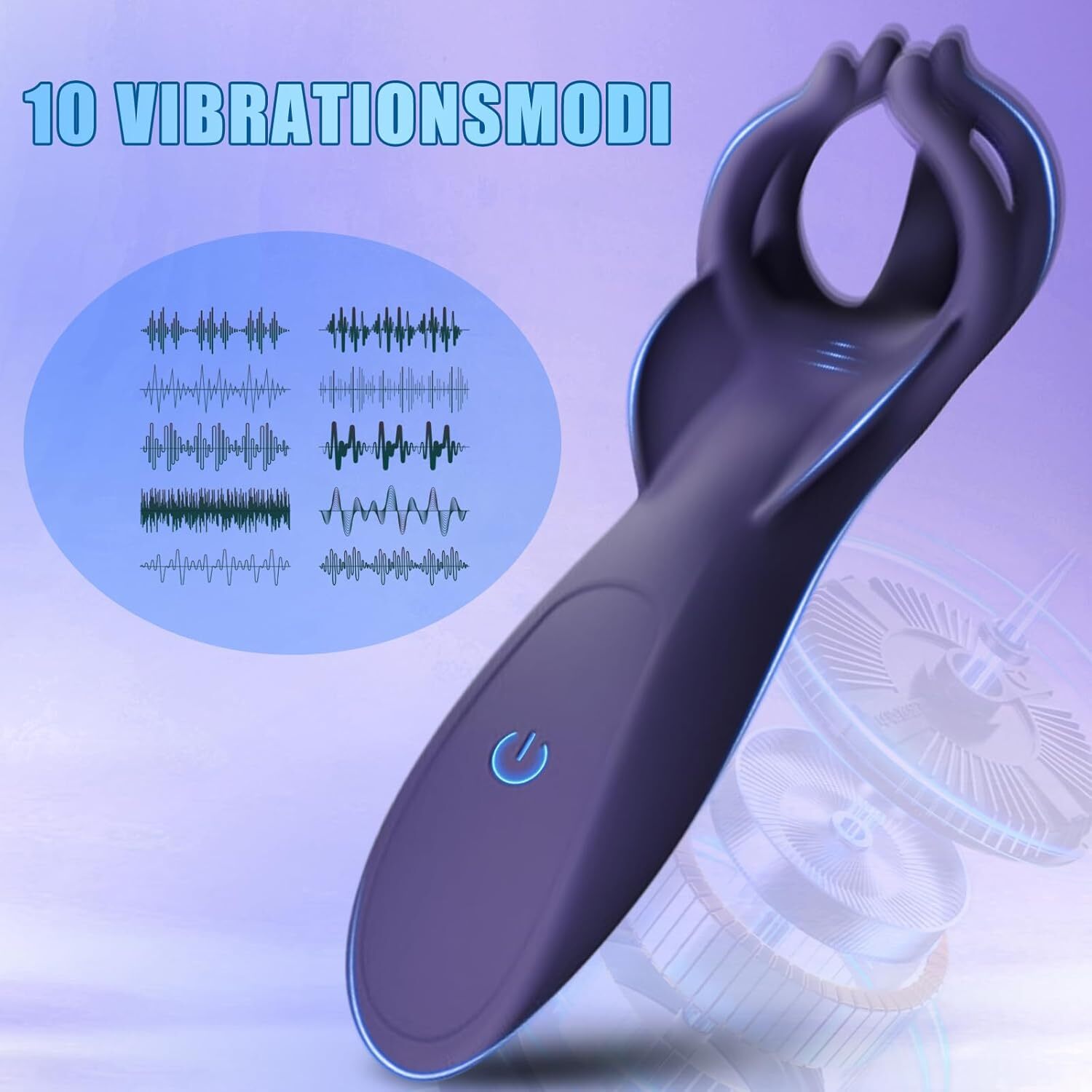 Elektrische Masturbator Cup Penis Vibrator 10 Vibrationsmodi Eichel Stimulator