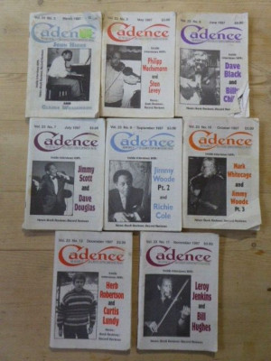 Cadence jazz Magazines  8 Magazines 1997 1 owner, selling collection. Tons more!