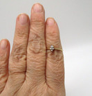 10K Yellow Gold 1/20 CT Diamond Engagement Ring Size 6.75 — photo 5