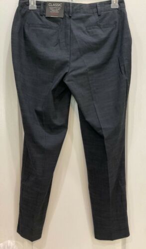 Rafaella Classic Womens Pants Size 10 Gray Horizontal Stripes Slim Ankle New 221 - Picture 4 of 9