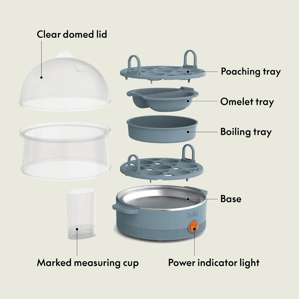 7-Cup Electric Egg Cooker for Boiled & Poached Eggs 7-Cup Electric Egg Cooker for Boiled & Poached Eggs